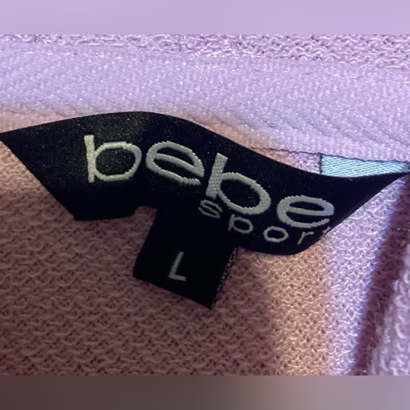 NWT Size Large BEBE Sport Rhinestone Pullover Hooded Sweatshirt - Picture 4 of 16